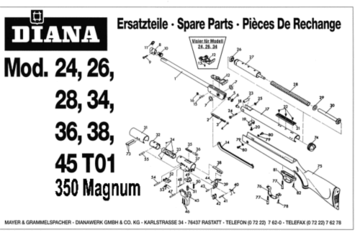 Diana model 24 onderdelen Diana model 24 onderdelen