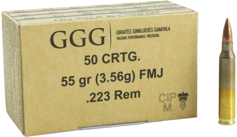 GGG  .223 Rem FMJ 55/3,6 p/50