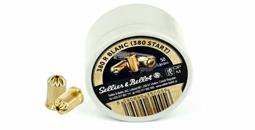 Sellier &amp; Bellot Knalpatronen 9 mm R Blanc / .380R Blanc