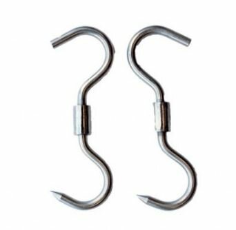 S-Haak 360gr draaibaar RVS D10mmx280mm 2stuks ProLoo