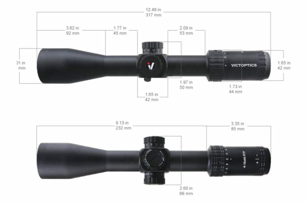 VictOptics S4 4-16x44 MDL Black