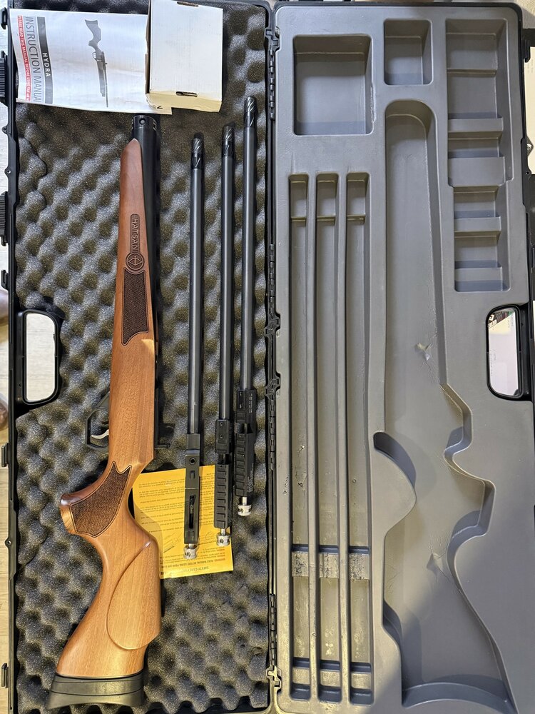 Hatsan AR PCP Hydra Wood Set 3 in Hardcover case Aanbieding