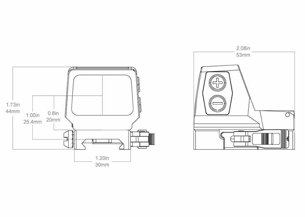 Vector Optics Frenzy Plus Multi-Reticle Solar Power Red Dot