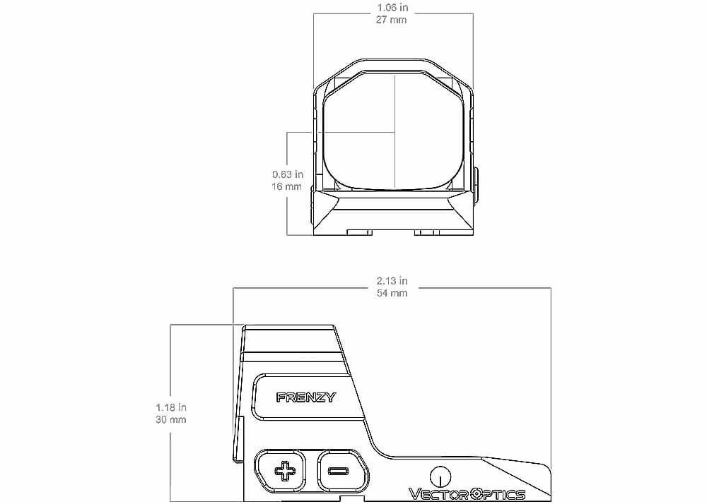 Vector Optics Frenzy 1x20x20 CZ P-10 / Shadow 2 Red Dot