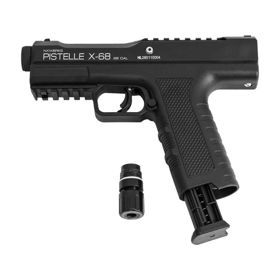  NxWerks AP CO2 Pistelle X-68 .68/17.2mm-35J, 6 schots magazijn 