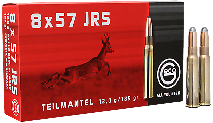 Geco classic 8x57 JRS Teilmantel 20 stuks 12 gram / 185 grain.