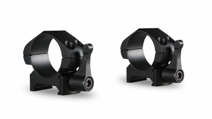 Hawke Precision Steel Ring Mounts met hefboom (1" - 2-Piece - Low)