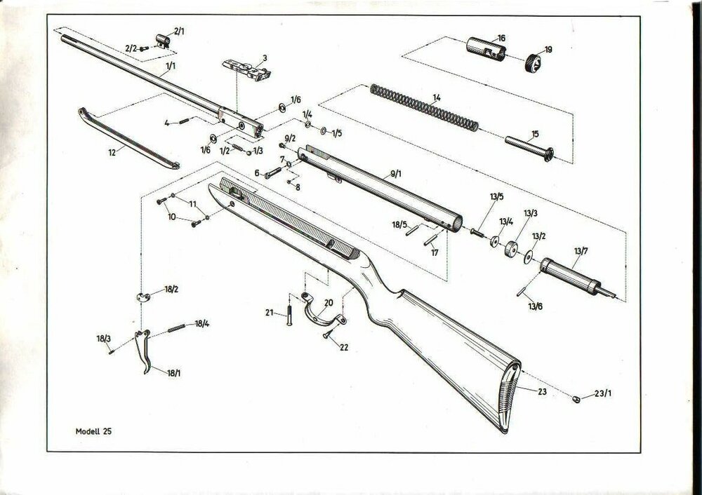 Diana model 25 / 25D - revisie kit full power - powerseal