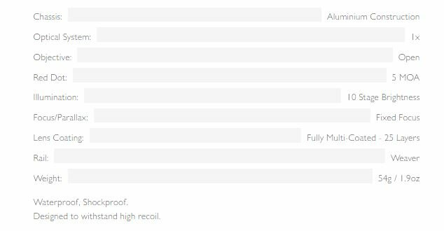 Hawke Micro Reflex Dot 5 MOA