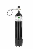 Persluchtfles MDE 7 liter 300 bar met manometer en slang