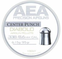 AEA Center Punch Diabolo pellets - 8.6 mm (.338) - 95 grain