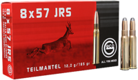 Geco classic 8x57 JRS Teilmantel 20 stuks 12 gram / 185 grain.