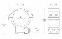 Hawke Match Mount (30mm - Medium - 9-11 mm)