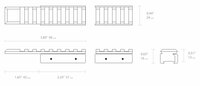 Hawke tweedelige adapter (van 11mm naar Weaver/Picatinny)