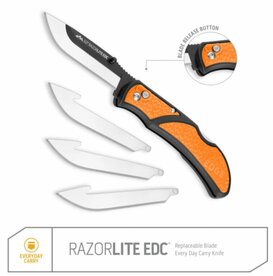Outdoor Edge zakmes 3.0&Prime; Razorlite EDC Orange