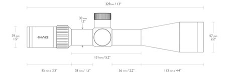 Hawke Airmax 30 SF COMPACT 6-24 X 50 AMX IR