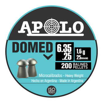Apolo Domed 6,35mm 200st 25.00/1,60
