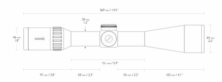 SALE Hawke Endurance 30 WA SF 4-16x50 .223/.308 (16x)