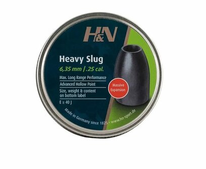 H&amp;N Slug HP Heavy .249 38gr/120S 6.33 mm