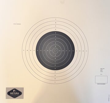 Schmid Paper Target 100m Woerden with Slanted Mounting Slots, 52x55, 1 Target