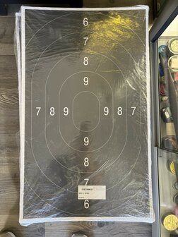 Schmid Paper Target Military Pistol, NOT Numbered, 76x45, 1 Target