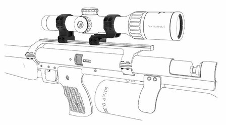 Vector Optics Cantilever Scope Rings 30mm 1.25 Inch Weaver/Dovetail
