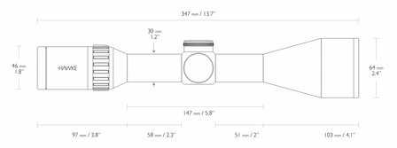 Hawke Endurance 30 WA 3-12x56 LR Dot (8x)