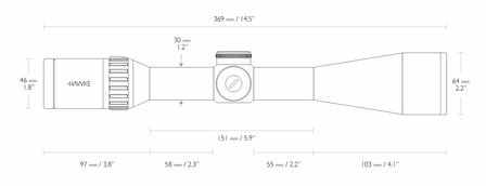 Hawke Endurance 30 WA SF 6-24x50 .223/.308 (24x)