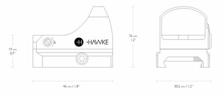 Hawke Micro Reflex Dot 5 MOA