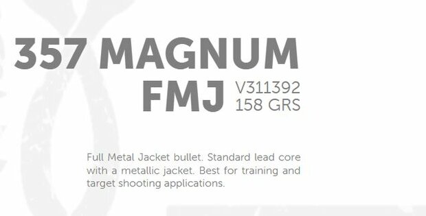 S&B CA .357 Magnum FMJ 158/10,3