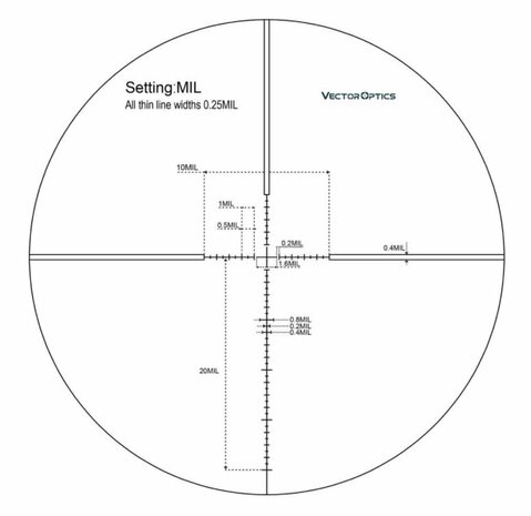 Vector Optics Veyron 4-16x44 FFP Rifle Scope (SCFF-22)