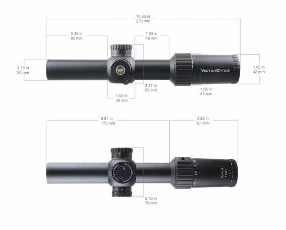 Vector Optics Taurus 1-6x24 SFP