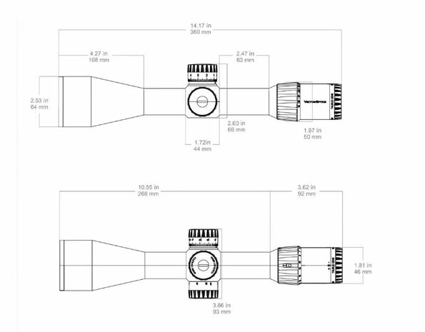 Vector Optics Taurus GENII 4-32x56 ED FFP