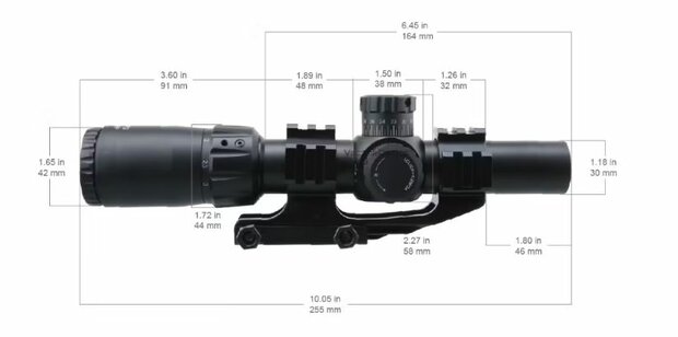 Vector Optics Mustang Gen II 1-4x24 FFP