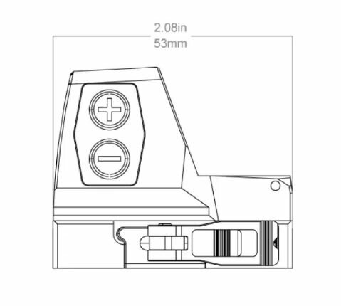 Vector Optics Frenzy Plus 1x22 QD Pistol Red Dot