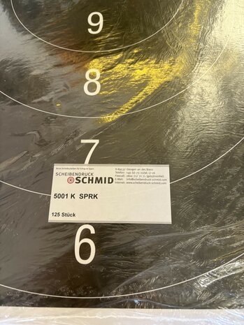 Schmid Paper Target Military Pistol, NOT Numbered, 76x45, 1 Target