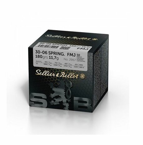Sellier & Bellot .30-06Spring 180gr FMJ Bulk
