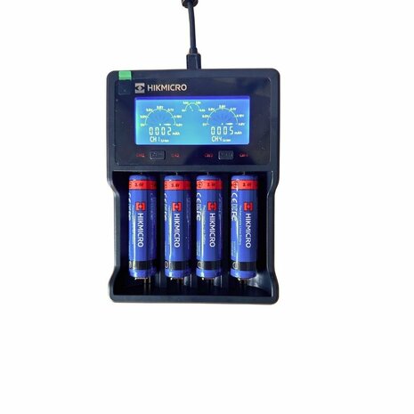 Hikmicro Smart Lithium-Ion / Ni-Mh Batterij Oplader 4 slots