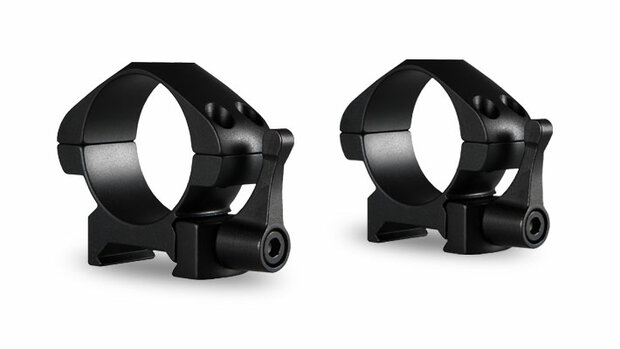 Hawke Precision Steel Ring Mounts met hefboom (30mm - 2-Piece - Low)