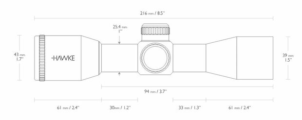 Hawke XB 3x32 SR