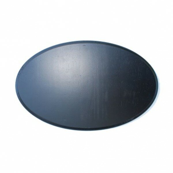 Geweiplank ovaal 40x25cm 1.8cm zwart