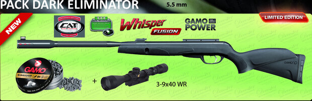 Gamo Pack Dark Eliminator Pro Black Fusion IGT 5,5