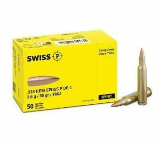 SWISSP - CTG .223 Rem. SWISS P DS-1 3,6G 55GR