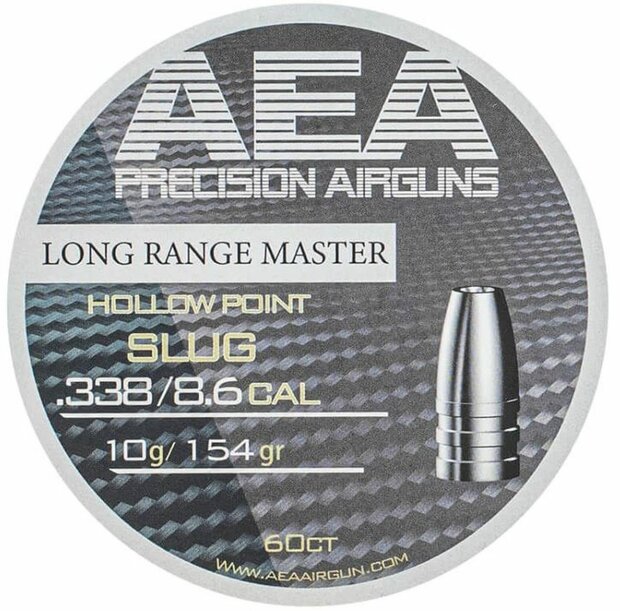 AEA Long Range Master slugs - 8.6 mm (.338) - 154 grain