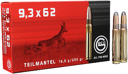 Geco classic 9,3x62 TM - 225 grain / 16.5 gram