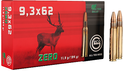 Geco Zero 9,3x62 20 stuks 11,9 gram / 184 grain.