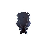 Geweiplank eiken bruin gelakt maat 24x15cm, incl. kaakuitsparing + schedelklem