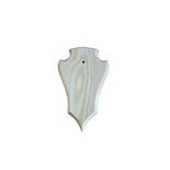 Geweiplank eiken blank maat 22x13x1,8cm incl. kaakuitsparing + schedelklem