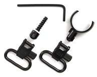 Uncle Mikes QD SWIVELS -QD115SGW12- , MAGNUM BAND, 1 INCH LOOP, BLUED