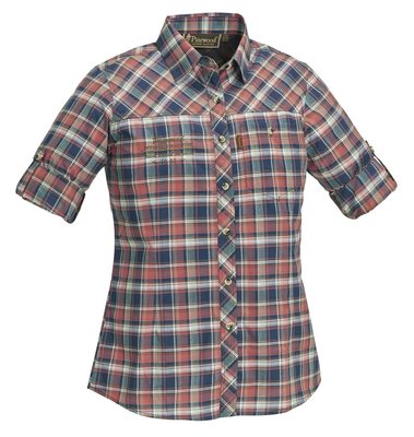 Aanbieding Blouse Pinewood - Cumbria lange mouw dames Navy/Coral